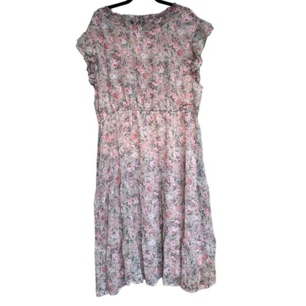 Hayden Pink Floral Midi Dress